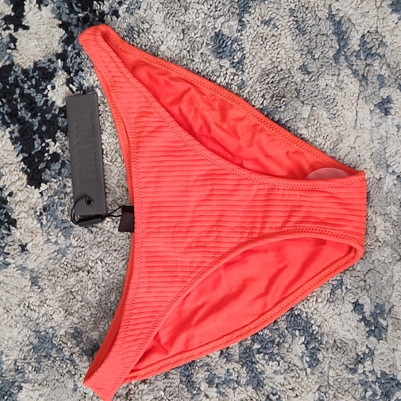 Red Rib Normal coverage bathing suit bottom - Picture 1 of 8
